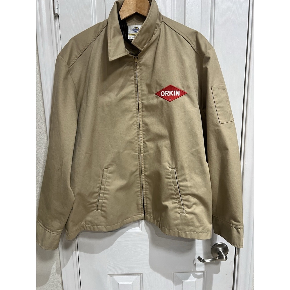 Orkin Pest Control Work Jacket- Body Length- 26" Chest Width 19" Waist Width 25"